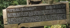 Sign regarding Prince Arther in Finchampstead